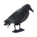 Halloween Black Crow Party Ornament Simulation Bird Decoration For Hunting With Stakes Yard Garden Desktop Realistic Figurine