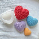 Woven Love Silicone Molds DIY Handmade Heart Cake Chocolate Baking Molds Heart-shaped Candle Soap Plaster Valentine's Day Decor