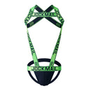 Sexy Lingerie Men's Harness Chest Bodysuit Hollow Out One-piece Jockstrap Leotard Contrast Color Bulge Pouch Bodysuit Underwear