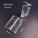 10个/5个/套 25X33毫米/30X34毫米/45X38毫米 透明塑料折叠铰链 耐用透明亚克力铰链工具