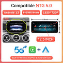 Android 13 Touch Screen for Mercedes-Benz C Class GLC W205 V Class W447 2015-2018 Radio GPS Navigation Bluetooth WiFi Head Unit