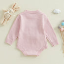 Adorable Easter Bunny  with Pom Pom Tail and Matching Hat for Baby Boys and Girls - Spring Outfit for Infants