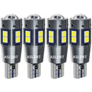 2/4件W5W T10 LED Canbus灯泡 白色冰蓝色 适用于汽车阅读灯 后备箱灯 驻车灯 无错误 12V
