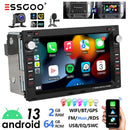 ESSGOO 7英寸安卓13 2+64G 无线Apple Carplay车载收音机 适用于大众Polo 9N 高尔夫4 帕萨特B5 T5 GPS导航 RDS Wifi 蓝牙 FM EQ
