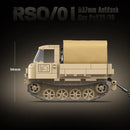 Military Tank WW2 German Army Building Block RSO/01 Track Tractor And 37mm Antitank Gun Pak35/36 Weapon Model Figure Bricks Toys