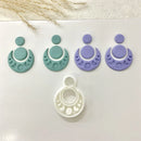 Boho Moon Clay Cutters Circle Moon Shaped Polymer Clay Cutting Molds for Pendant Earrings Jewelry Decoration Making Hand Tools