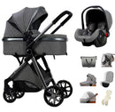 Baby Stroller 3 in 1 Easy Folding Multifunctional Stroller Travel Portable Baby Carriage Safety Seat EU Standard Free Shipping