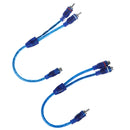 车载MP3音频RCA Y型分线器电缆适配器转换器，用于汽车AUX功放