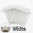 1-200pcs Organza Drawstring Pouches, Gift Bags Candy Jewelry Party Wedding Favor Bags Gift for Christmas Candy Wedding Birthday
