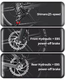 2024 New RANDRIDE E-bike 1000W 27.5-inch Electric bike Aluminum alloy full suspension ebike 48V 17AH lithium battery