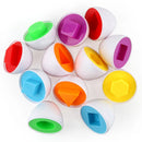 Montessori Educational Toys Smart Egg Shape Matching Easter Eggs Sorting Stacking Toy Games For Baby Kids Development 2 3 4 Year