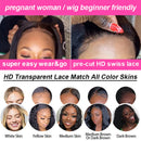 46 44 Inch HD Lace Front Human Hair Wigs For Black Women 13x4 Peruvian Hair Wigs Glueless Human Hair On Clearance Sale 13x6 Bone Straight Lace Front Wig
