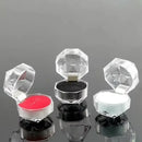 Crystal Transparent Rings Earrings Display Boxes Wedding Ring Packing Jewelry Boxes Valentine's Day Jewelry Organizer Gift Box
