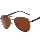 Aviation Metail Frame Quality Oversized Spring Leg Alloy Men Sunglasses Polarized Design Pilot Male Sun Glasses Driving
