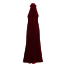 TRAFZA 2024 Female Elegant Slim Long Dresses Solid Sleeveless Backless Bow Decoration Zipper Summer Long Dress Woman Sexy Trendy