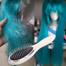 Professional Brush For Wig Anti Static Steel Comb for Tangle Hair Extensions Training \;[-