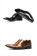 The Milan | Italian Patent Leather Oxford — Hand-Lasted Formal Business Shoe