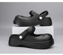 STRONGSHEN Women Summer Platform Clogs Sandal Outdoor Non-slip EVA Mary Jane Hole Shoes Beach Slippers Women's Sandalias Muje