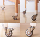 4PCS Furniture Casters Wheels Mute Rubber Pulley Roller Wheel Screw Caster Universal Wheel M6 M8 M10 Household Component