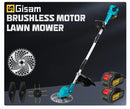 Gisam 10Inch Brushless Electric Lawn Mower 36000RPM Grass Trimmer Length Adjustable Garden Power Tool For Makita 18V Battery Pin