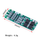 WAVGAT 3S 20A 18650锂离子电池充电器PCB BMS保护板，适用于钻电机12.6V锂聚合物电池模块64x20x3.4MM