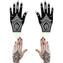 NEW Black Lace Transfer henna Hand Arm Tattoo Henna Stickers Art Temporary Tattoo DIY Painting Body Art Template Tattoo Stencils