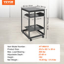 SucceBuy Open Frame Server Rack 12U/15U/20U Floor Standing or Wall Mounted with Adjustable Depth for Microdata Center Office Use