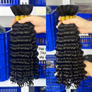 Deep Wave Bulk Human Hair Braiding Blonde Brown Curly Brazilian Hair for Human Hair Extensions for Micro Braiding No Weft