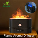 250ml Flame Humidifier 1/3/5H USB Smart Timing LED Electric  Aroma Diffuser Simulation Fire Night Lamp