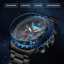 NIBOSI 2024 Top Brand Luxury Fashion Mens Watches Stainless Steel Chronograph Quartz Watch Men Sport Clock Relogio Masculino