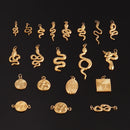 5pcs Stainless Steel Animal Snake Pendant Diy Pendant Charms for Necklace Bracelet Dangle Charms for Jewelry Making DIY Jewelry