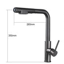 YCRAYS Brushed Nickel Filter Pull Out Kitchen Sink Faucet Drinking Water Pure Tap Gray Deck Mounted 3 Mode Black Hot Cold Mixer