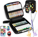 Ohuhu Nahuku Direct-ink Acrylic Markers Acrylic Paint Markers Direct Liquid Flexible Brush Tip High Opacity Paint Pens Lightfast