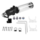 G1/4" Thread XHC8+160mm Cylinder Water Tank PC CPU Water Cooling System 800L/h SC600 Water Pump Radiator Waterblock Holder Kit