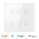 Tuya Smart WiFi Light Switch 4x4 Brazil Light Wall Switches Touch Panel 4/6 Gang Wireless Control for Alexa Google Home 100-250V