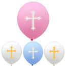 Balloon Easter Bless Cross Easter Balloons Party Easter Decoration Ballon Baptism Forked Holy Communion Favors Christen Decotion