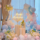 The Gilded Column | Folding Cylinder Display Rack for Weddings & Events