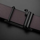 PU Leather Automatic Belt for Men, Ratchet Buckle Casual Formal Strap for Work Business Party Daily Gift
