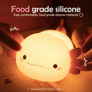 Silicone LED Axolotl  Night Light animallamp Touch Sensor Axolotl Night Lamp Children Kid Bedside Bedroom Decor Birthday Gifts