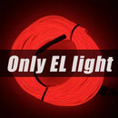 EL Wire 5/4/3/2/1Color 1M Illuminated Lights with Neon Lights DIY Combination Multicolor Lights AA Batteries USB Prom LED Strips
