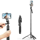 Wireless Selfie Stick with 1/4“ Screw Handle Stable Umbrella Structure Tripod Stand for iPhone Android 1.8m Super Long Pole