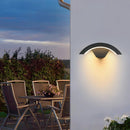 24W LED 现代户外壁灯，暖白光 3000K LED 壁灯，适用于露台花园小径