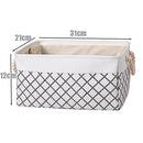 Cotton Linen Folding Storage Baskets Kids Toys Organizer Clothes and Sundries Storage Box Cabinet Storage Bag Laundry Basket