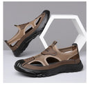 New Summer Sandals Breathable Men Shoes Mesh Outdoor Men Hollow Sandals Antiskid Beach Sandals Flats Footwear Zapatillas Hombre