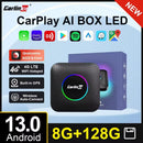 8G+128G Carlinkit CarPlay Ai Box LED 安卓13 无线安卓自动CarPlay视频电视盒 适用于大众 福特 起亚 丰田 本田 奔驰 比亚迪