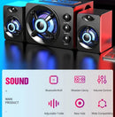 3D Hifi Stereo USB Active Bluetooth Speaker Computer Multimedia RGB Subwoofer AUX, USB, TF Suitable for TV, Computer Audio