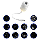 Mini Projector Night Light 2-in-1 Galaxy Star Projector Lamp Adjustable Brightness Home Car Atmosphere Light Kids Gift