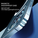 适用于iPhone 12 11 13 Pro Max Mini XS XR X 8 Plus 2 SE 2020超清磁性MagSafe手机壳，适用于iPhone 10 Macsafe保护套