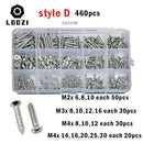 M1 M1.2 M1.4 M1.7 M2 M2.6 M3 M4 Stainless Steel Cross Countersunk Head Wood Screw Set Phillips Flat Head Self Tapping Screws Kit