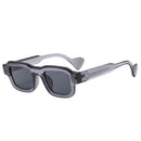 SO&EI Fashion Square Men Sunglasses Retro Rivets Women Yellow Blue Shades UV400 Sun Glasses
